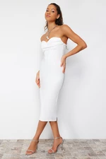 Trendyol Bridal White Formal Wear Evening Dress