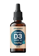 Allnature Vitamin D3 Forte 2000 IU kapky 30 ml