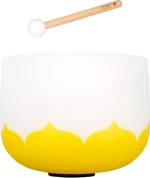 Sela 12“ Crystal Singing Bowl Set Lotus 432Hz E - Yellow (Solar Plexus Chakra) El cuenco cantor 12" Solar Plexus Chakra