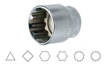 Hlavice 1/2" multiprofilové (různé velikosti) Jonnesway SuperTech Velikost: 19