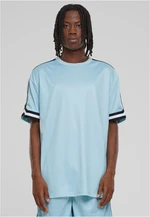 Men's Oversized Stripes Mesh T-Shirt - Ocean Blue