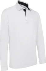 Callaway Mens Long Sleeve Performance Polo Bright White M Rövid ujjú póló