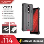 HOTWAV CYBER 8 Rugged 4GB 64GB IP68 Waterproof 8280mAh Battery 16MP Rear Camera 6.3 Inch HD NFC Android 11