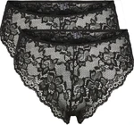 Pieces 2 PACK - dámské kalhotky PCLINA Brief 17139281 Black L