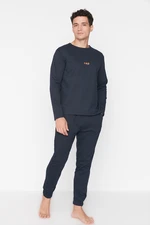 Piżama męska Trendyol TMNAW22PT0754/Navy blue