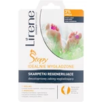 Lirene Foot Care regenerácia pokožky chodidiel v dvoch krokoch peeling + maska vo forme ponožiek (3% Urea) 1 ks