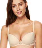 Gorteks Zara plunge push-up bra beige