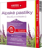 CEMIO Alpské pastilky ŠALVIA A VITAMÍN C 20 pastiliek