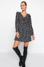 Trendyol Black Mini Knot Detailed Woven Woven Dress