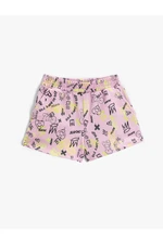 Koton Elastic Waist, Patterned Shorts Short with Pockets Cotton.