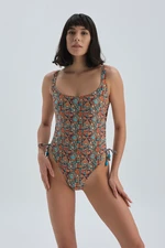 Dagi Swimsuit - Multi-color - Ethnic pattern