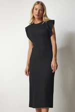 Happiness İstanbul Dress - Black - Wrapover