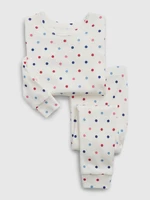 Biele chlapčenské pyžamo z organickej bavlny GAP