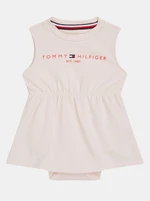 Světle růžové holčičí šaty Tommy Hilfiger