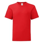 Red children's t-shirt in combed cotton Fruit of the Loom