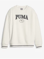 Krémová dievčenská mikina Puma Squad Crew