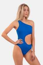 Dámské plavky Nebbia  One Shoulder Asymmetrical Monokini 459 Blue M