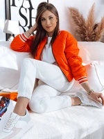 Women's jacket BOMBER orange Dstreet