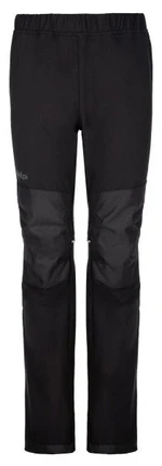 Kids softshell outdoor pants KILPI RIZO-J black