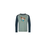 Boys' boulder long sleeve T-shirt KENIER-JB DARK GREEN