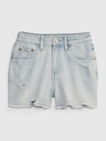 GAP Kids Denim Shorts High Rise Girlfriend Washwell - Girls