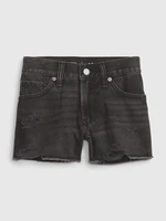 Black girls' denim shorts GAP