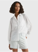 White Ladies Lace Patterned Shirt Tommy Hilfiger - Women