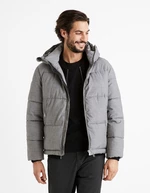 Grey Men's Quilted Winter Jacket Celio Curome