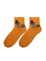 Bratex Popsox Halloween Socks 5643 Women's 36-41 Orange D-024