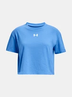 Under Armour T-Shirt UA CROP SPORTSTYLE LOGO SS-BLU - Girls