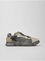 Women's grey sneakers with leather details Camper Twins - Women