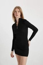 DEFACTO Slim Fit Half Turtleneck Knitwear Dress