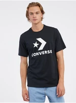 Black Unisex T-Shirt Converse Go-To Star Chevron - Men