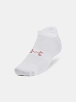 Sada troch párov pánskych ponožiek v bielej farbe Under Armour UA Essential No Show 3pk