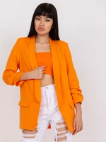 Women's light orange blazer with lining