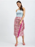 Orsay Pink Patterned Skirt - Women