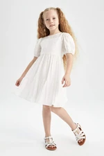 DEFACTO Regular Fit Short Sleeve Woven Dress