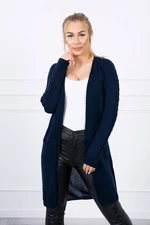 Sweater with pockets dark blue