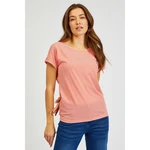 Orange women's striped basic T-shirt SAM 73 Celeste