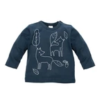 Pinokio Kids's Secret Forest Longsleeve Blouse Navy Blue