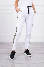 Cargo trousers white