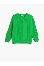 Koton Knitted Sweater Long Sleeve Crew Neck