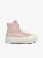 Světe růžové dámské kotníkové tenisky na platformě Converse Chuck Ta - Dámské