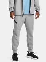 Světle šedé sportovní tepláky Under Armour UA Unstoppable Flc Joggers