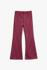 Koton Girls' Purple Patterned Pants