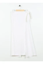 Koton Normal Waist Wide Leg White Girls' Pants 3skg40030aw