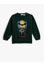 Koton Batman Sweatshirt Licensed Long Sleeve Crew Neck