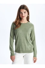 LC Waikiki Crew Neck Self-Patterned Long Sleeve Women's Knitwear Sweater