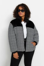 Trendyol Curve Multicolored Tweed Coat