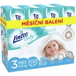 LINTEO Baby Plenky Prémium Midi (5-9kg) 216 ks